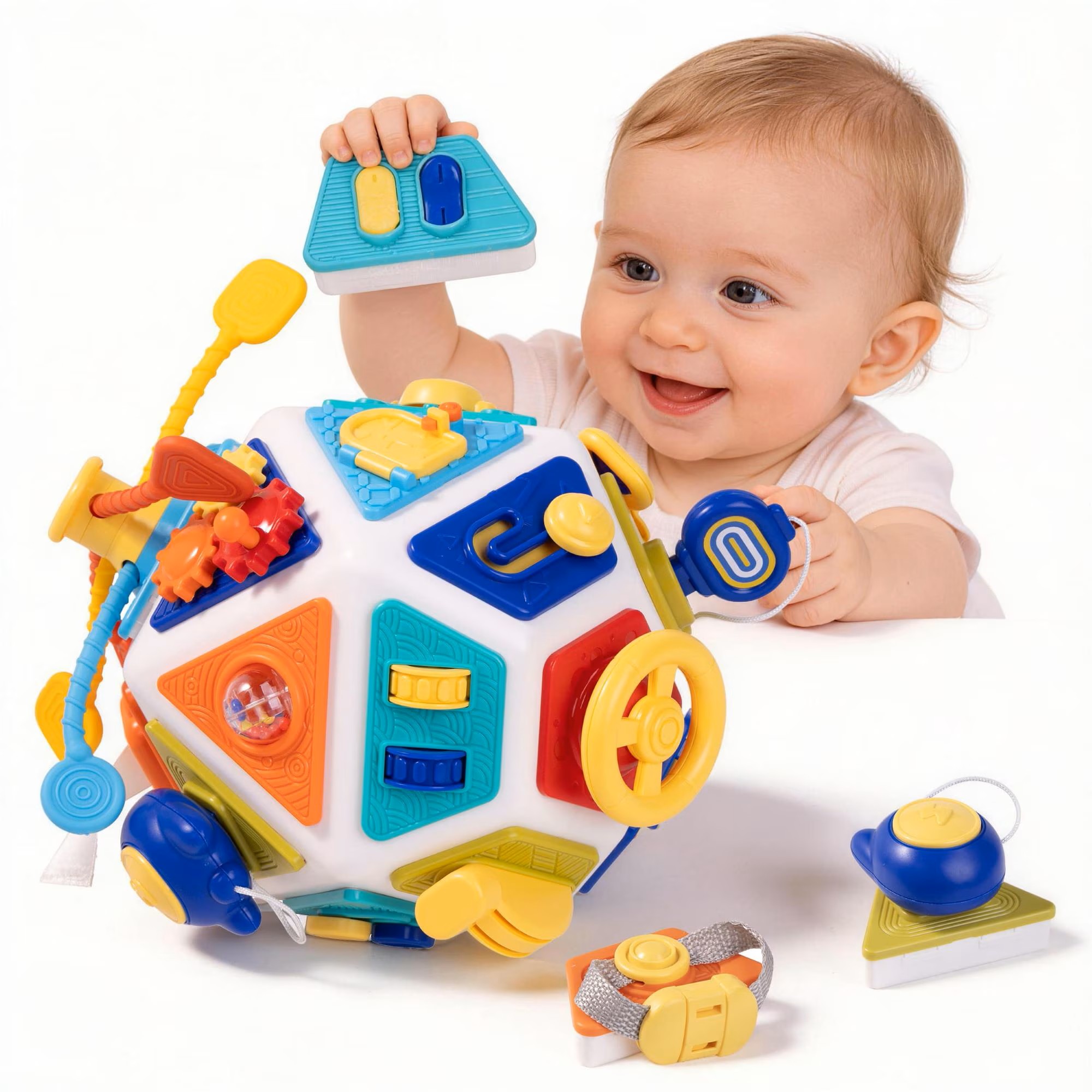 Travel Accessories Baby - 22-w-1 Tablica Manipulacyjna dla Niemowląt, Kostka