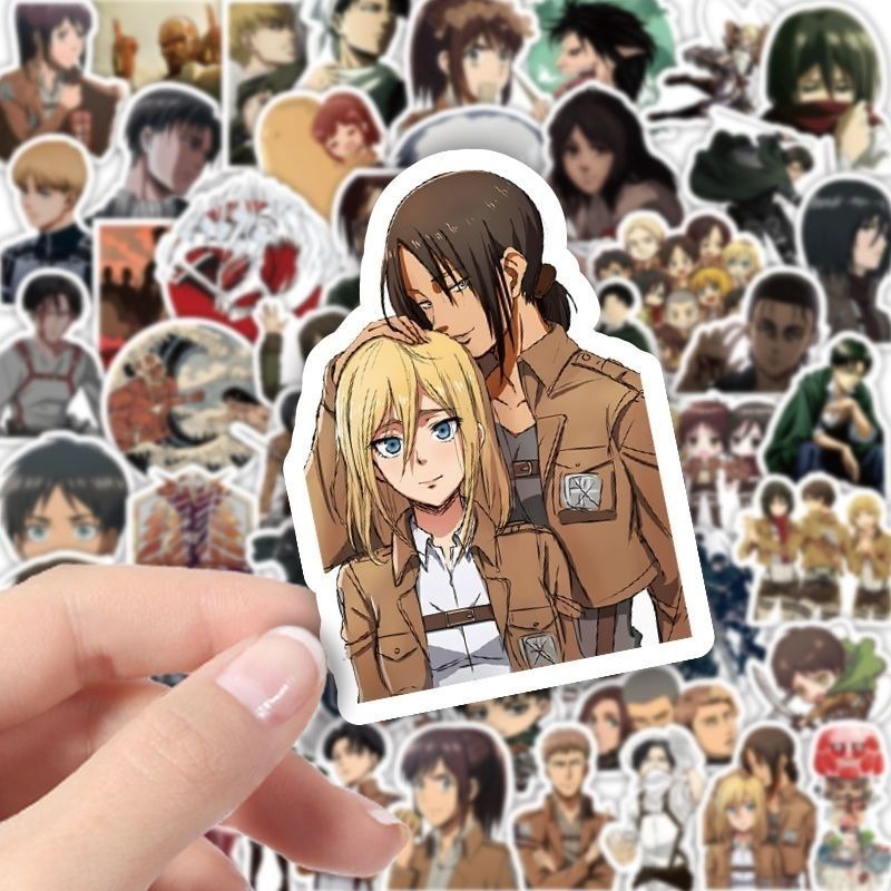 60 szt. Naklejek Anime Atak Ty – Luggage Cover Protector recenzja i cena